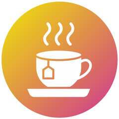 Tea Cup Vector Icon Design Illustration