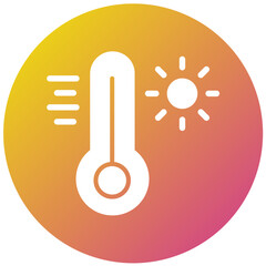 Temperature Vector Icon Design Illustration