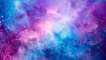 abstract background with bubbles, Mystical Nebula: Purple and Blue Colors in Harmony