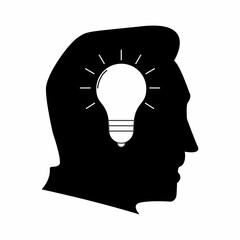 icon of ideas in business, lamp