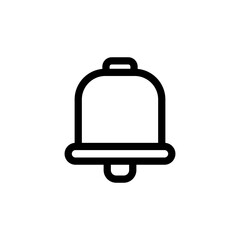 Bell line icon vector design template and ilustration with editable stroke