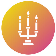 Candles Vector Icon Design Illustration