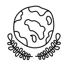 love world of world kindness hand drawn Icon