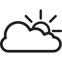 Cloud storage icon symbol vector image. Illustration of the database server hosting cloud system digital design image