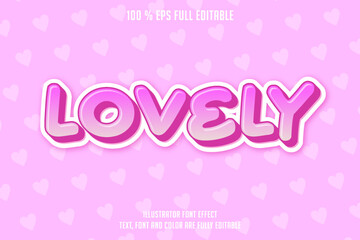 modern lovely  editable font text effect, editable text graphic syle