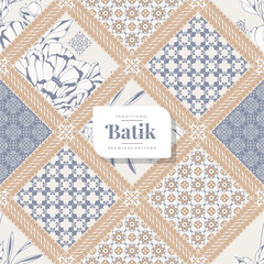 decorative batik seamless pattern 17