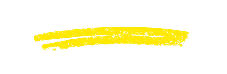 Linie zum Unterstreichen handgemalt in gelb