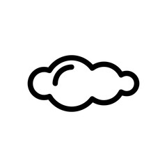 Cloud storage icon symbol vector image. Illustration of the database server hosting cloud system digital design image