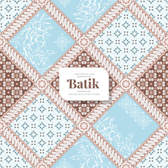 Obraz premium decorative batik seamless pattern 3