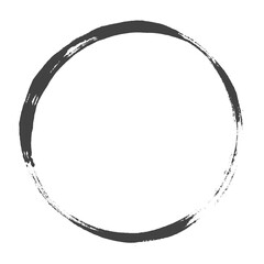Pinselkreis schwarz als runde Umrandung