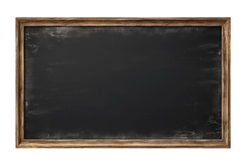 Empty Blackboard for Chalk Writing Isolated on Transparent Background