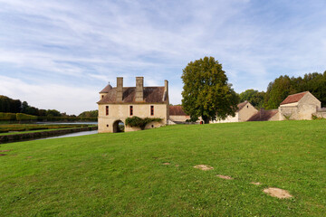 Fototapeta na wymiar The Domain of Villarceaux in the French Vexin Regional Nature park