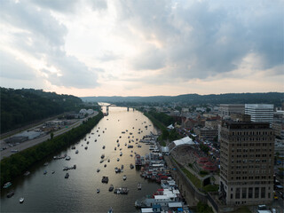 River Serenity Meets Urban Vibrancy: Charleston's Regatta on the Kanawha River