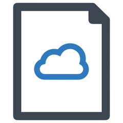 Cloud storage icon symbol vector image. Illustration of the database server hosting cloud system digital design image