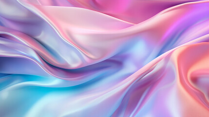 Holographic liquid background. Holograph color texture with foil effect. Halographic iridescent backdrop