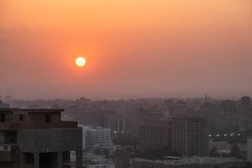 Salida del Sol Ciudad El Cairo, Egipto