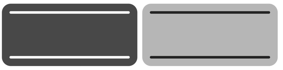 Obraz premium empty two blank label