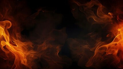 Background with fire sparks, back drop , copy speace , background image for website , wallpapers , Generative AI 
