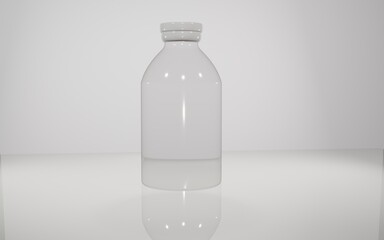 3d Injection vial made of glass