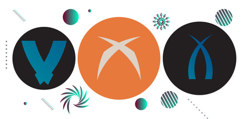 Abstract background with colorful geometric Shapes and elements,