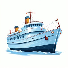 Fluffy Sheep Cartoon Vector Illustration