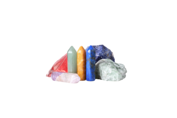 PNG, magic crystals, isolated on white background.