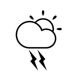 Cloud storage icon symbol vector image. Illustration of the database server hosting cloud system digital design image