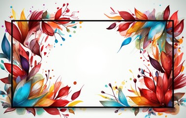 a colorful frame