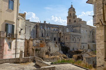 View the historic center of Gravina in Puglia, province of Bari, Puglia, Italy