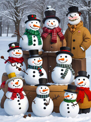 snowman family 