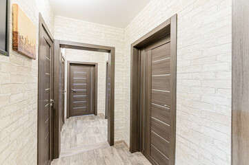 interior apartment room doors, renovation corridor lobby entrance hall