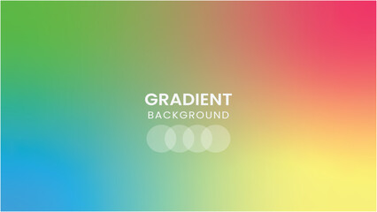 abstract colorful gradient background with circles 4k