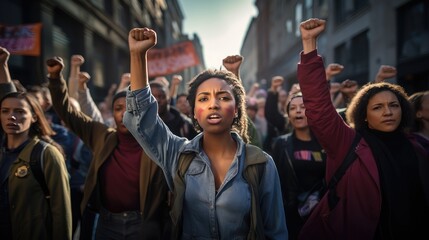 City Rally for Change - Activist's Voice Echoing Through the Streets!