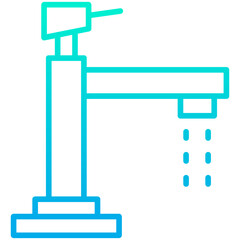 Outline gradient Wash icon