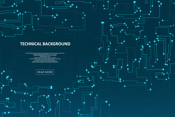 Abstract futuristic circuit board background.