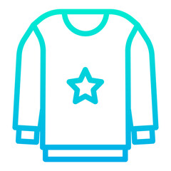 Outline Gradient Sweater dress icon