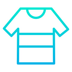 Outline Gradient T Shirt icon