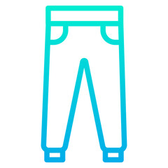 Outline Gradient Track pant icon