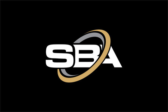 SBA creative letter logo design vector icon illustration	