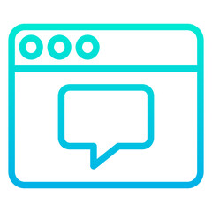 Fototapeta premium Outline Gradient Real estate Web icon