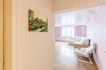 interior apartment living room with sofa