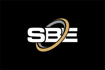 SBE creative letter logo design vector icon illustration	