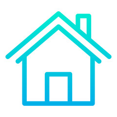 Outline Gradient Home icon