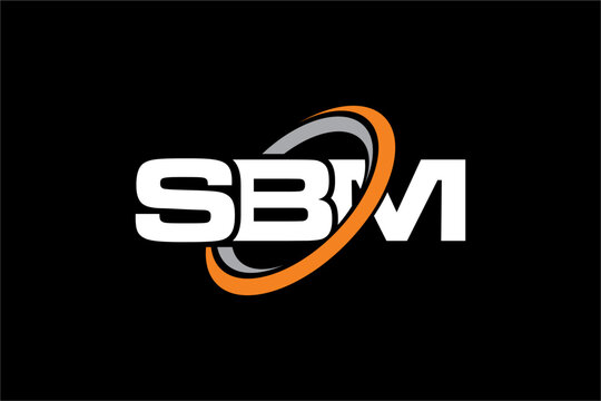 SBM creative letter logo design vector icon illustration	