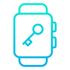 Outline Gradient Smartwatch Key icon