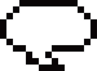 ゲーム風ドット絵のシンプルな吹き出し