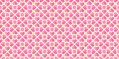 Pink love seamless pattern suitable for wedding, background, decoration, wallpaper, wrapping paper, fabric, date.