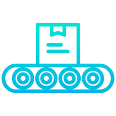 Outline Gradient delivery truck icon