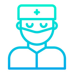 Outline Gradient Doctor icon
