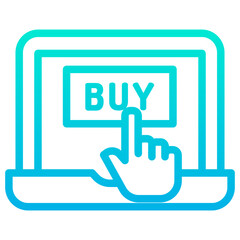 Outline Gradient Buy oil icon